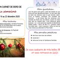 Carnet de bord du 16 au 22 décembre 2020