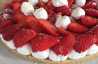 Tarte aux fraises sans cuisson