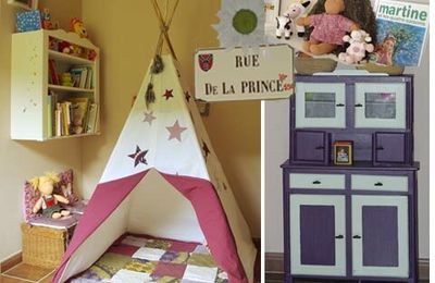 Le tipi  home-made de ma petite indienne...