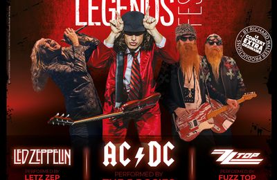 Rock Legends en tribute à Led Zeppelin, AC/DC et ZZ Top le 12 mars 2025 au Dôme de Paris
