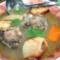 Oxtail soup (soupe de queue de boeuf)
