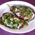 Aubergines à la Chermoula et au yaourt d'Ottolenghi... où comment je n'en finis pas d'exploiter l'aubergine et Ottolenghi!