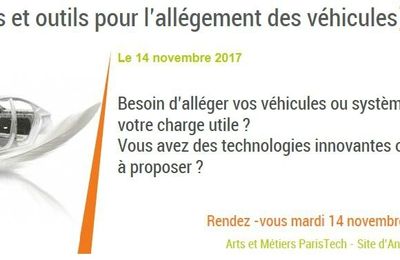 L'allègement des véhicules - journée iD4CAR - le 14 nov. à Angers