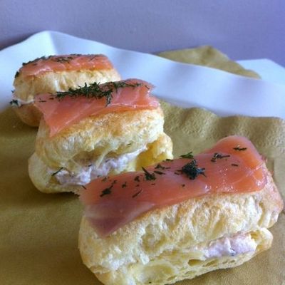 Eclairs aux deux saumons
