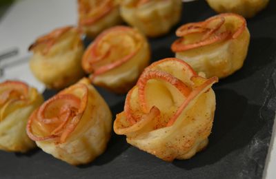 Pom' Rose - Tartelettes aux Pommes en forme de Roses