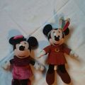 Lot de 2 peluches Minnie Mouse