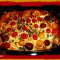 Clafoutis aux tomates cerises