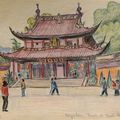 . Picard (XXe s.), [Chine]. Carnet de 42 dessins réalisés lors d'un voyage en Chine, vers 1950