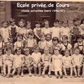 Ecole privée classe enfantine vers 1946/47