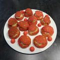 Mes choux aux bonbons à la fraise 