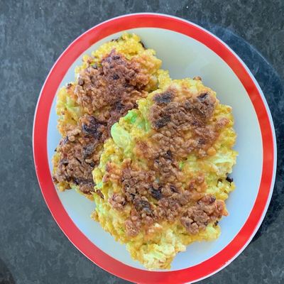 Galettes aux flocons d'avoine et aux courgettes