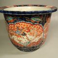 Grand Cache Pot Porcelaine Imari Japon Meiji Japanese Ceramic 