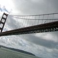 Le Golden Gate Bridge vu d'en bas
