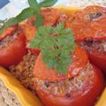 ...Tomates farcies au chèvre et petit épeautre... (Côté sud n°3)