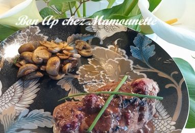 Filets de poulet framboises chorizo et champignons, bonne fête des mamans pour dimanche