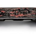 A rare and small literate lacquer board. Ming dynasty (1368-1644). 