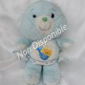 Peluche Peluche Ours Bisounours Bleu Avec Couche Ti Coquin Care Bears 26 cm