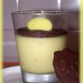 Panna cotta aux bonbon banane et chocolat craquant