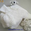 explications layette bb, tricot laine bebe