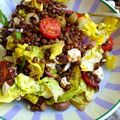 SALADE LENTILLES-FETA-TOMATES CERISES