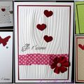 Bientôt la St Valentin ... une série de cartes artisanales pour déclarer sa flamme !