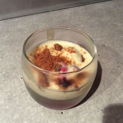 Verrine de tiramisu aux fruits rouges