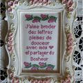 ♥ Broderie de l'An neuf 2016 terminée et encadrée ♥