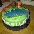 Le gâteau dinosaure (4ème) pour l'école