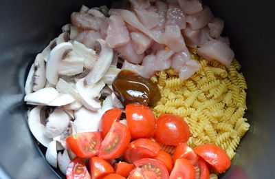 One Pot Pasta Poulet Champignons