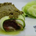 Filets de rouget en papillote de courgette