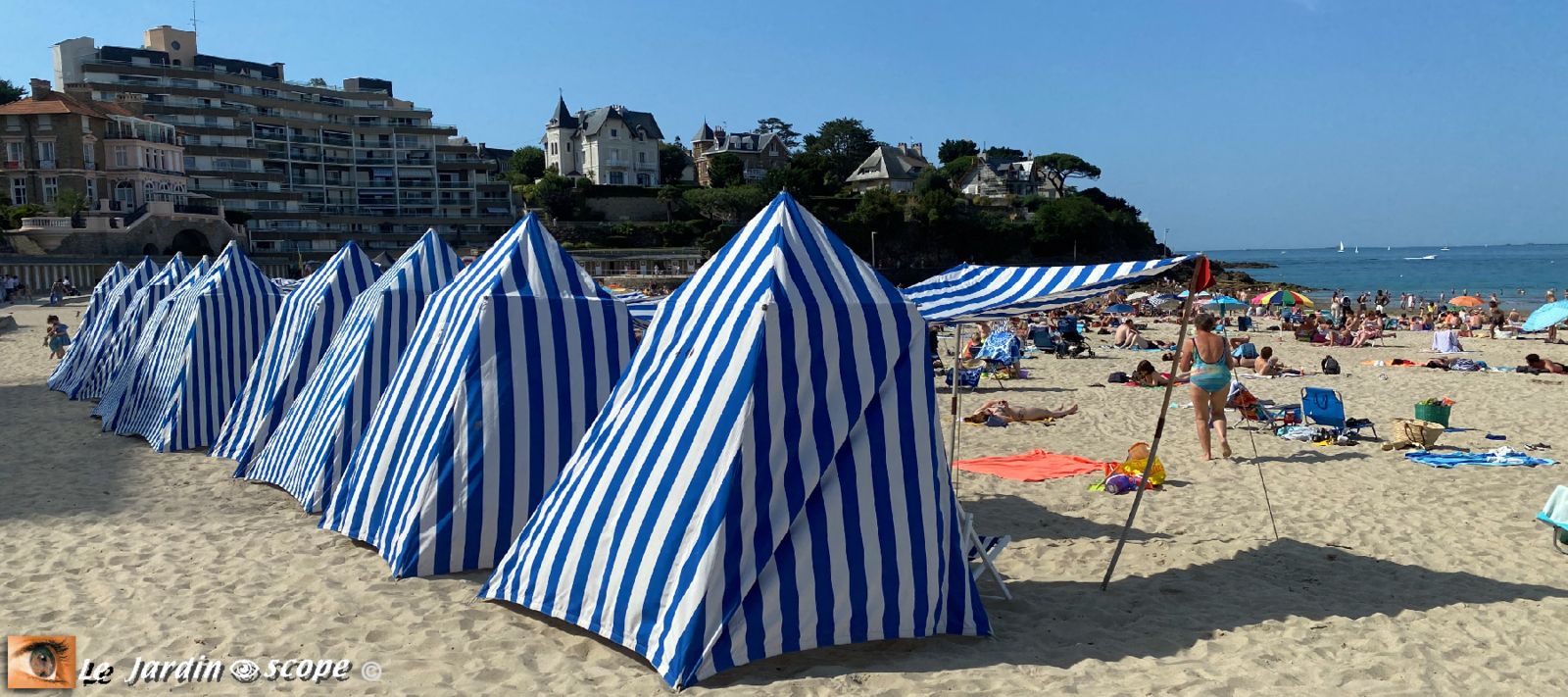 la Grande plage ou Plage de l'Écluse à Dinard