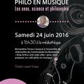 Goûter philo & Philo en musique