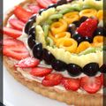 P'tite tarte printemps: crème pâtissière au lait de coco et fruits frais