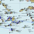 Croisière en voilier de Kos à Athènes à la découverte des îles du Dodécanèse et des Cyclades en octobre 2015, la carte