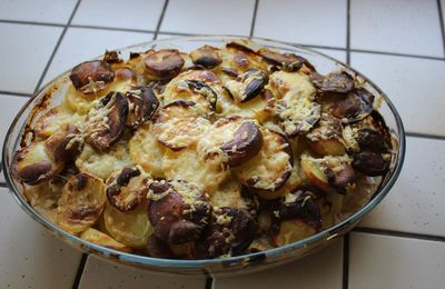 Gratin chou blanc, pomme de terre et viande hachée