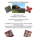 Expo Patchwork les 25 et 26 juin 2016