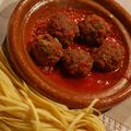 boulettes de viande hachée à la sauce tomate