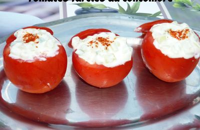 Tomates farcies au concombre