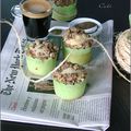 MINI MUFFINS AU YAOURT & POMME, STREUSEL A LA PISTACHE