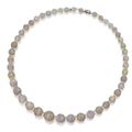 Platinum, Opal, Rock Crystal and Diamond Necklace, Tiffany & Co., retailed by Bailey, Banks & Biddle, first half 20th Century. 