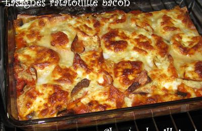 Lasagnes ratatouille bacon