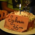 Sylvain fêtant son anniversaire, nousnous sommes