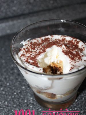 Tiramisu aux poires et cookies 