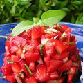 Tartare de fraises au basilic
