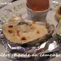 Huîtres gratinées au camenbert