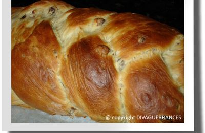 Brioche tressée aux pépites de chocolat