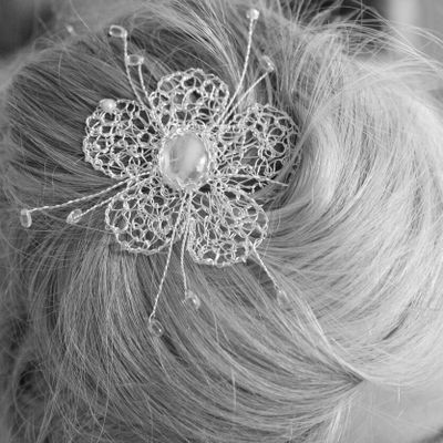 Bijou de cheveux : Fleur de chignon