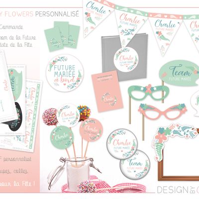 KIT EVJF téléchargeable : Pretty Flowers