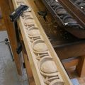 Restauration de sculpture pour les moulures en bois de chêne pour l'Orgue de Vizille