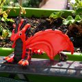 Dragon rougen pate fimo